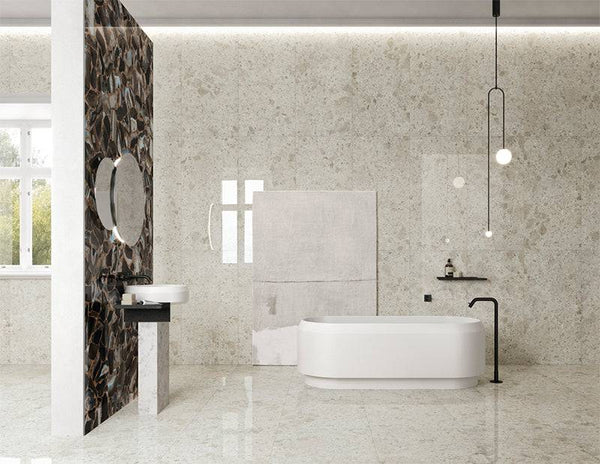 Ceppo Bianco Vitrified Italian Porcelain - Stone and Tile Projects