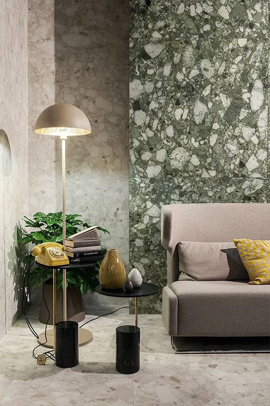 Genoa Ivory Coarse Grain Terrazzo Porcelain - Stone and Tile Projects