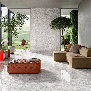 Genoa Pearl Coarse Grain Terrazzo Porcelain - Stone and Tile Projects