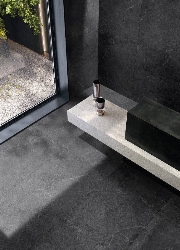 Gothic Coal Rectified Porcelain - Stone and Tile Projects