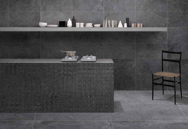 Gothic Coal Rectified Porcelain - Stone and Tile Projects