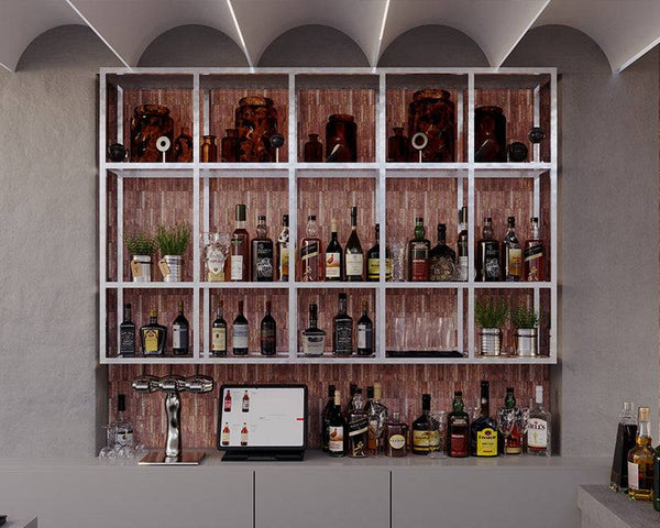 Italian Rosso Kit Kat Travertine Mosaic 98x15 - Stone and Tile Projects