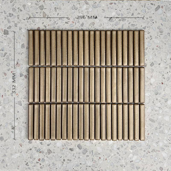 Sand Kit Kat Mosaic 92x12 - Stone and Tile Projects