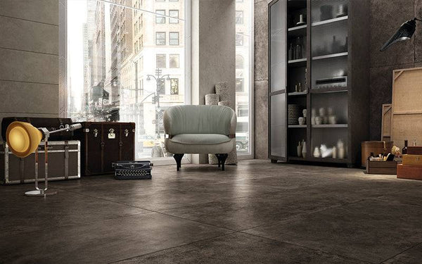 Leather Luxe Tobacco Italian Porcelain - Stone and Tile Projects