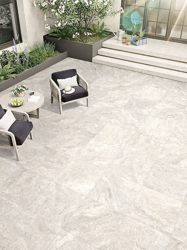 Livorno Travertine Bianco Porcelain - Stone and Tile Projects