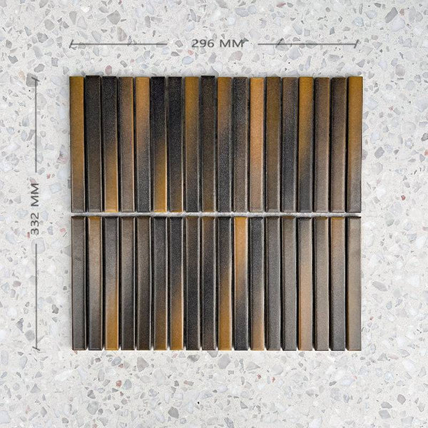 Midnight Blend Kit Kat Mosaic 145x15 - Stone and Tile Projects