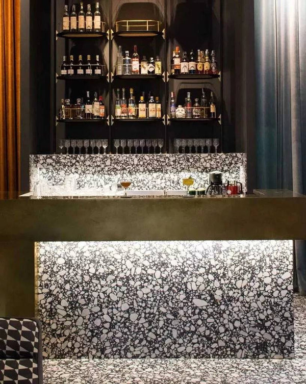 Coarse Grain Black Terrazzo STP-09 - Stone and Tile Projects