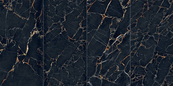 Nero Portoro Gold Italian Porcelain - Stone and Tile Projects