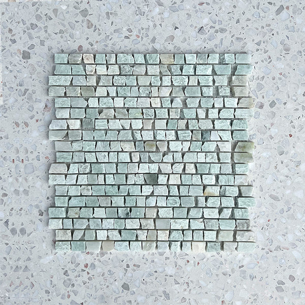 Paradiso Green Mini Bricks Marble Mosaic