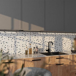 Pyramid Thassos Jade Marble Mosaic - Stone and Tile Projects