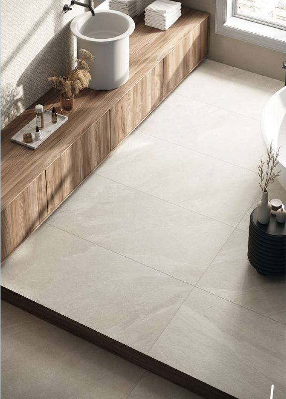 Quadro Lime Bianco Italian Porcelain - Stone and Tile Projects