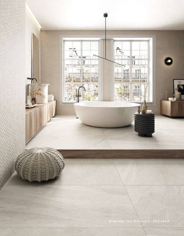 Quadro Lime Bianco Italian Porcelain - Stone and Tile Projects
