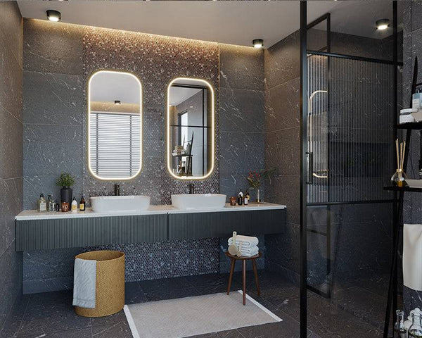 Rojo Violla Marble Penny Round Mosaic - Stone and Tile Projects