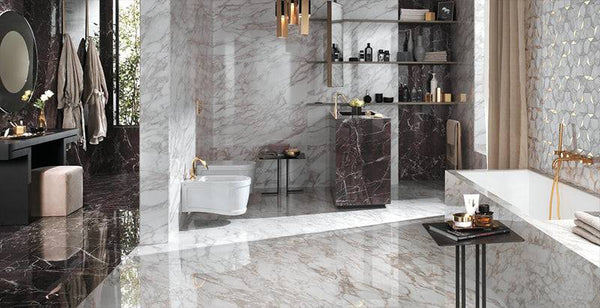 Rosso Levanto Italian Porcelain - Stone and Tile Projects