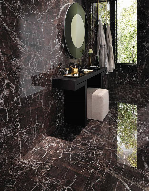 Rosso Levanto Italian Porcelain - Stone and Tile Projects