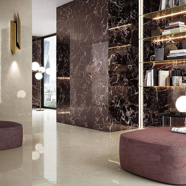 Rosso Levanto Italian Porcelain - Stone and Tile Projects