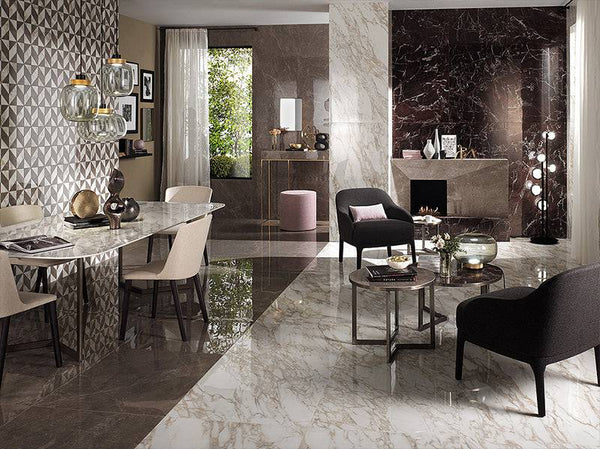 Rosso Levanto Italian Porcelain - Stone and Tile Projects
