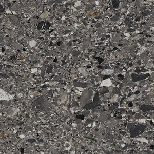 Scuro Cliff Italian Terrazzo Porcelain - Stone and Tile Projects
