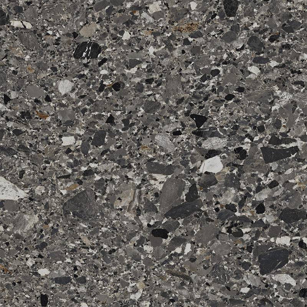 Scuro Cliff Italian Terrazzo Porcelain - Stone and Tile Projects