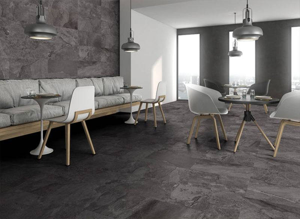 Slate Black Spanish Porcelain - Stone and Tile Projects
