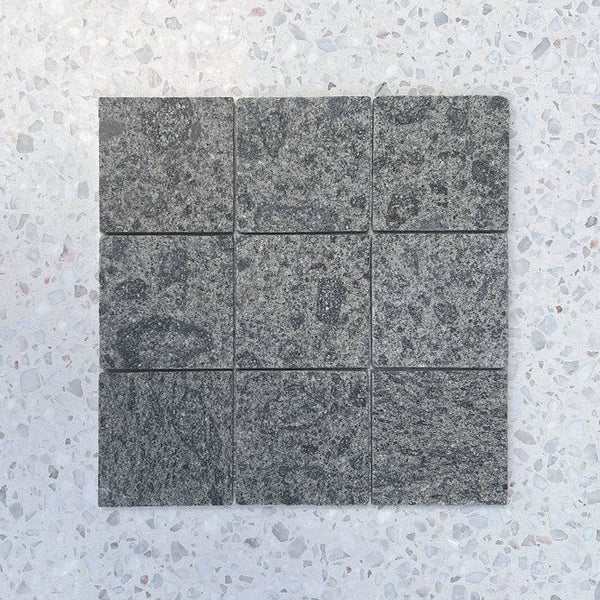 Square Carbon Mosaic - Stone and Tile Projects
