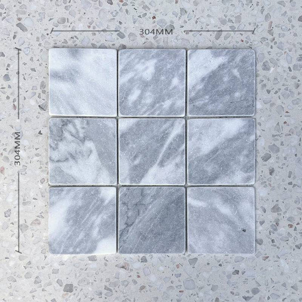 Square Carrara Marble Mosaic - Stone and Tile Projects