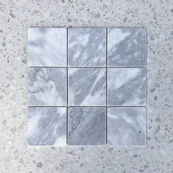 Square Carrara Marble Mosaic - Stone and Tile Projects