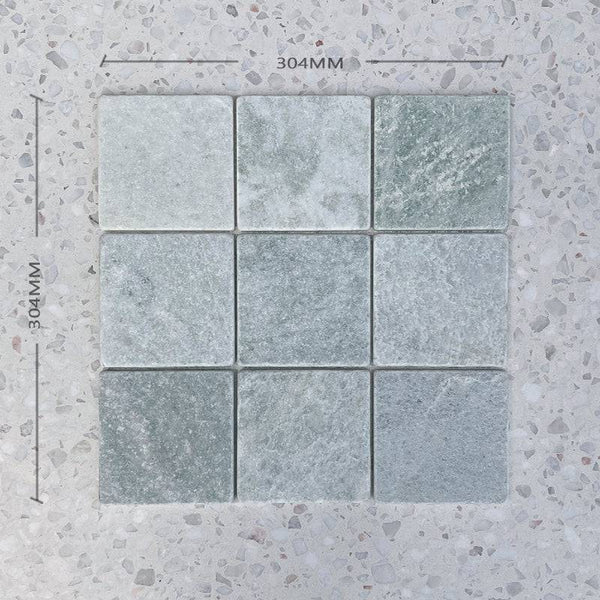 Square Paradiso Green Marble Mosaic - Stone and Tile Projects