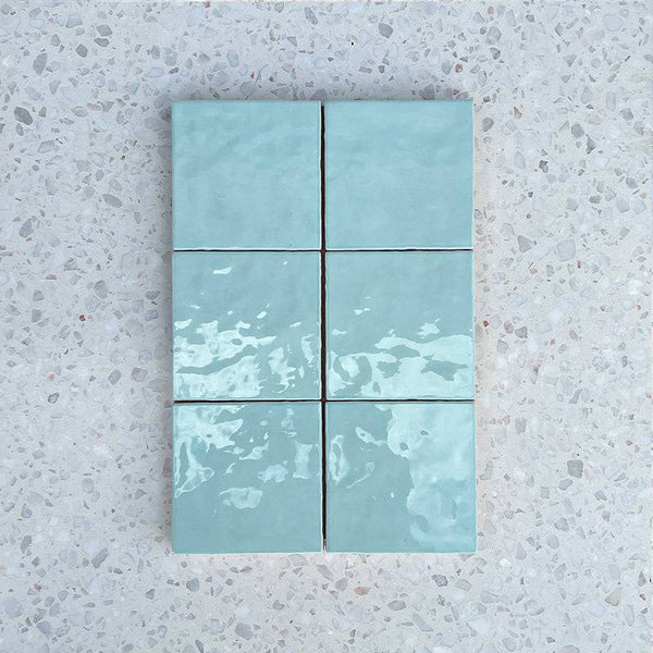 Cass Blush Mint Handmade Ceramic 120x120 - Stone and Tile Projects