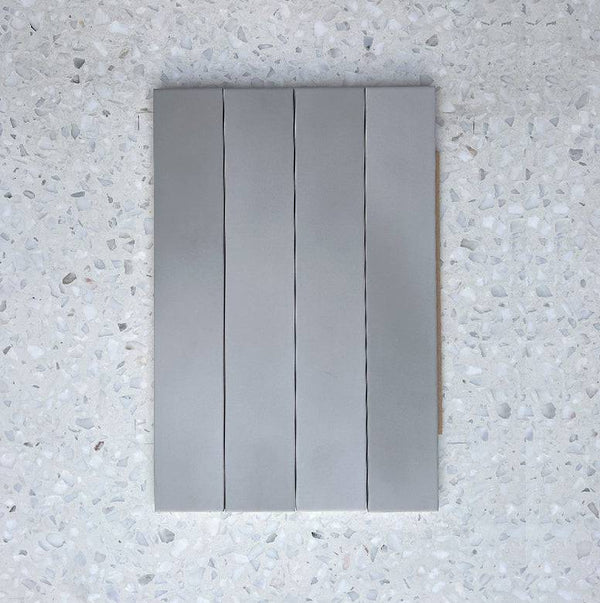 Bergano Grigio Italian Subway Porcelain 370x60 - Stone and Tile Projects