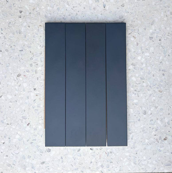 Bergano Dark Blue Italian Subway Porcelain 370x60 - Stone and Tile Projects
