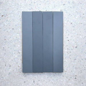 Bergano Azzuro Italian Subway Porcelain 370x60 - Stone and Tile Projects