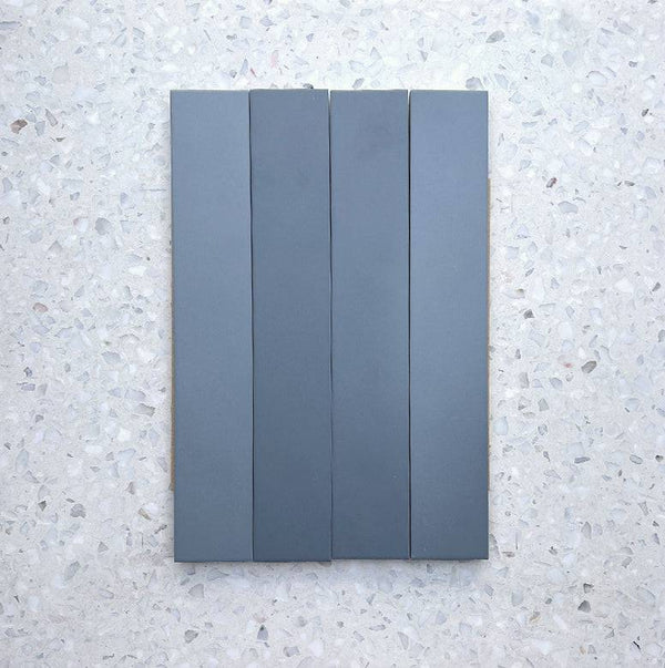 Bergano Azzuro Italian Subway Porcelain 370x60 - Stone and Tile Projects