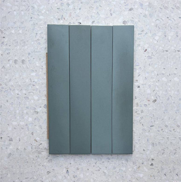 Bergano Verde Italian Subway Porcelain 370x60 - Stone and Tile Projects