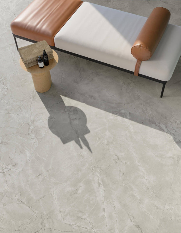 Super White Dolomite Italian Porcelain - Stone and Tile Projects