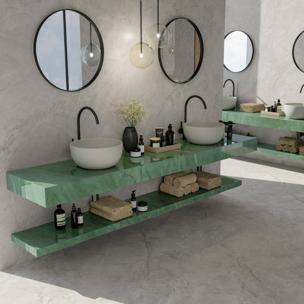 Super White Dolomite Italian Porcelain - Stone and Tile Projects