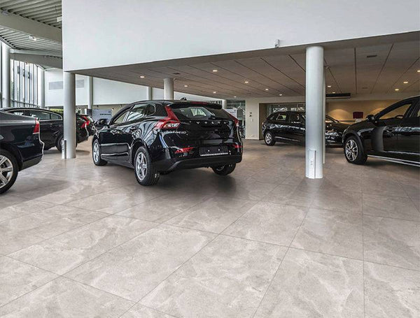 Tundra Exedra Grey Porcelain - Stone and Tile Projects