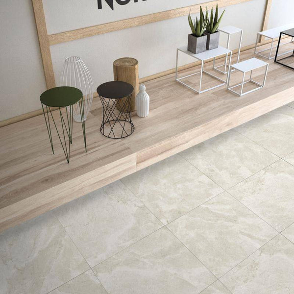 Tundra Exedra Ivory Porcelain - Stone and Tile Projects
