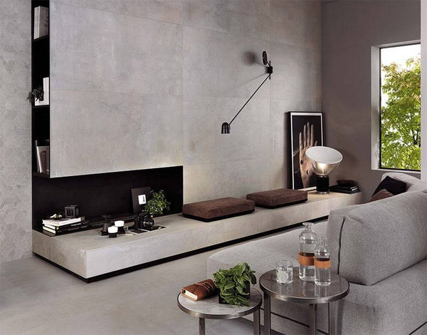 Venetian Concrete Pearl Full Bodied Italian Porcelain - Stone and Tile Projects