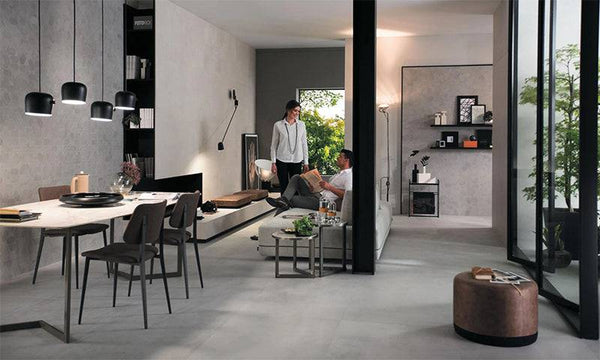 Venetian Concrete Pearl Full Bodied Italian Porcelain - Stone and Tile Projects