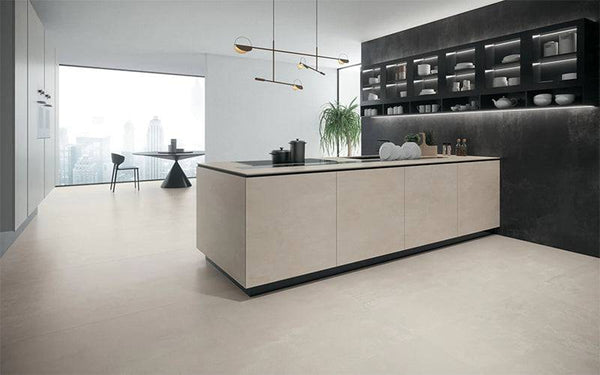 Venetian Concrete White Full Bodied Italian Porcelain - Stone and Tile Projects