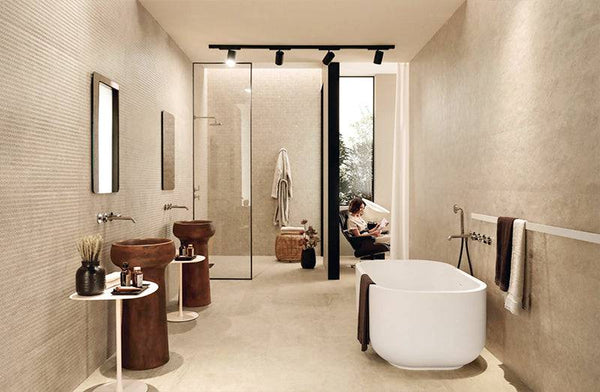 White Sand Full-bodied Italian Porcelain - Stone and Tile Projects