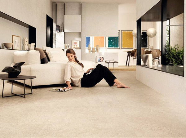 White Sand Full-bodied Italian Porcelain - Stone and Tile Projects