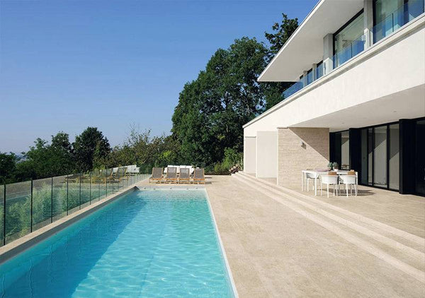 White Sand Full-bodied Italian Porcelain - Stone and Tile Projects