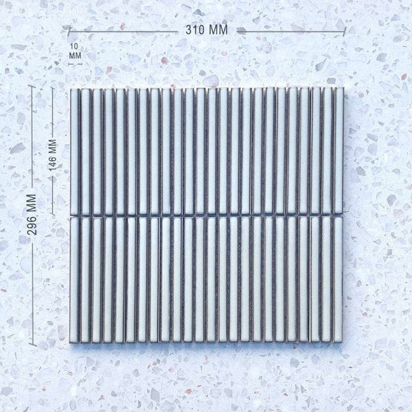 Japanese Off White Slim Kit Kat 146x10 - Stone and Tile Projects