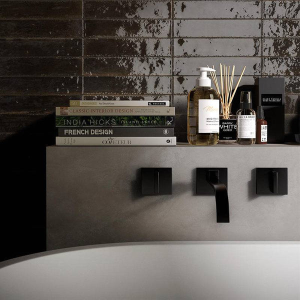 Zellige Black Moroccan Porcelain 240x60 - Stone and Tile Projects