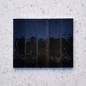 Zellige Black Moroccan Porcelain 240x60 - Stone and Tile Projects