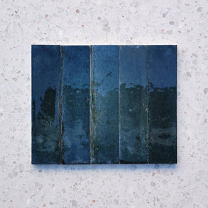 Zellige Blue Moroccan Porcelain 240x60 - Stone and Tile Projects