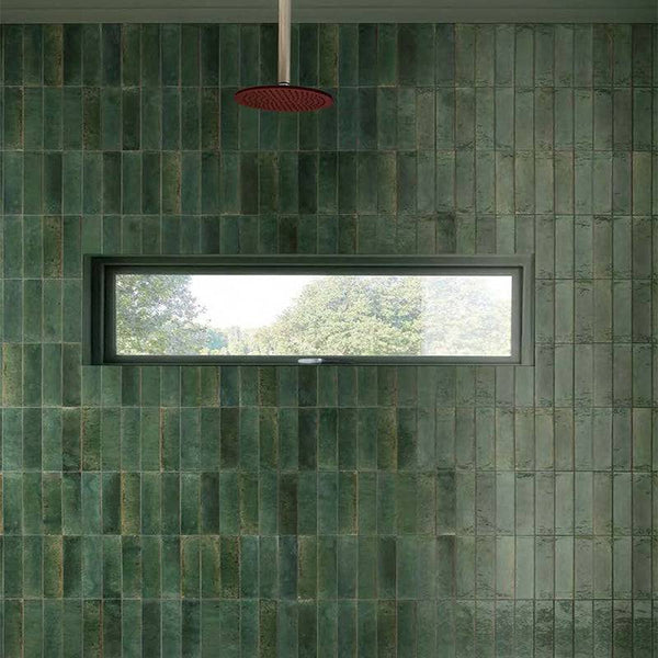 Zellige Green Moroccan Porcelain 240x60 - Stone and Tile Projects