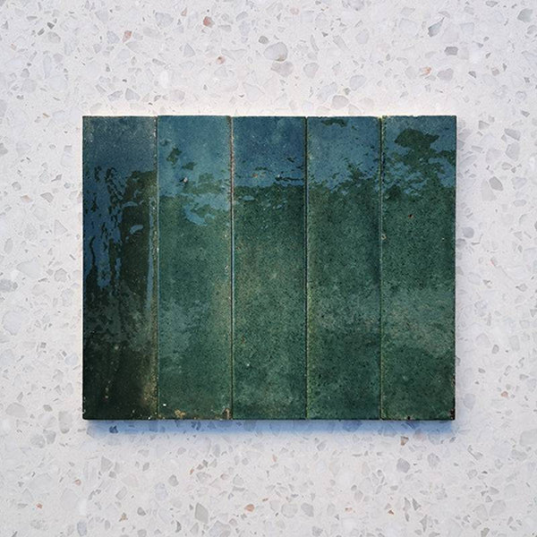 Zellige Green Moroccan Porcelain 240x60 - Stone and Tile Projects
